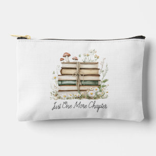 Book Lover Just One More Chapter Vintage Floral Accessory Pouch