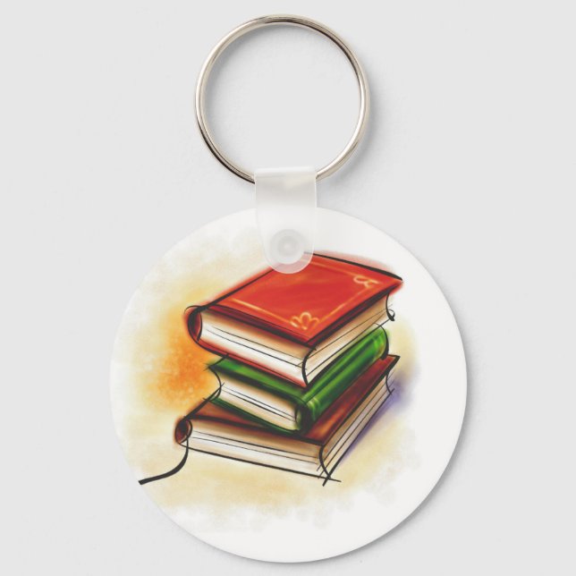 Book Lover Key Ring (Front)