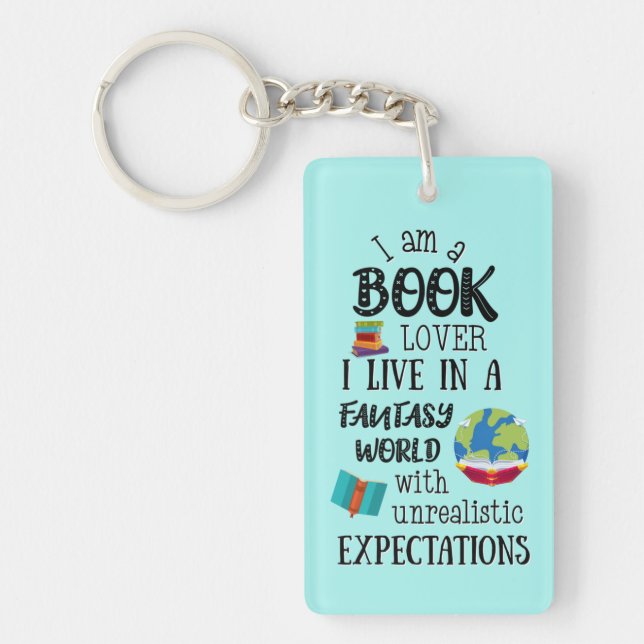Book Lover Keychain (Front)