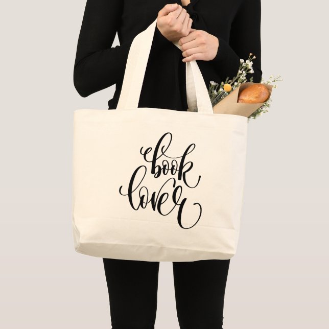 Book Lover Large Tote Bag (Front (Product))