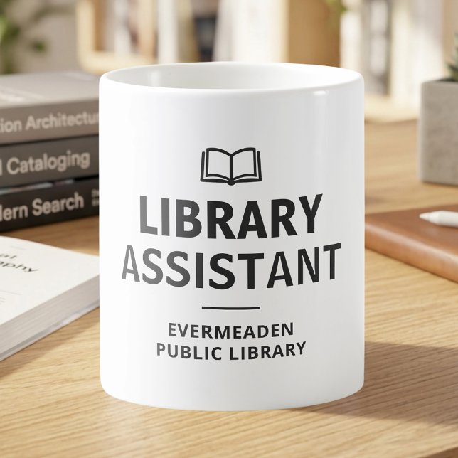 Book Lover Library Assistant Custom Coffee Mug (Creator Uploaded)