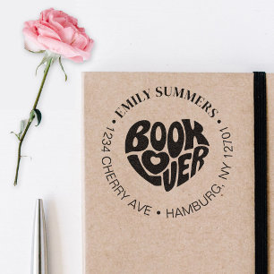 Book Lover Library Booktok Return Address Self-inking Stamp