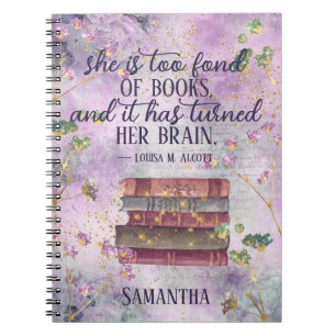 Book Lover Literary Quote Vintage Glam Chic Floral