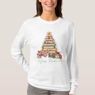 Book Lover Merry Bookmas Christmas T-Shirt