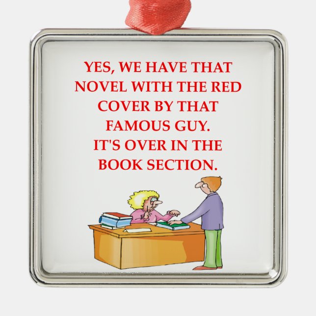 book lover metal ornament (Front)
