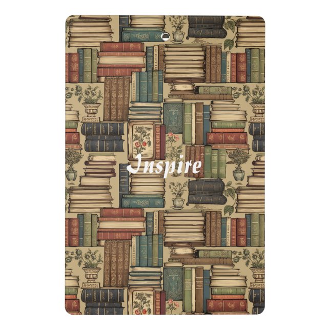 Book Lover   Mini Clipboard (Back)