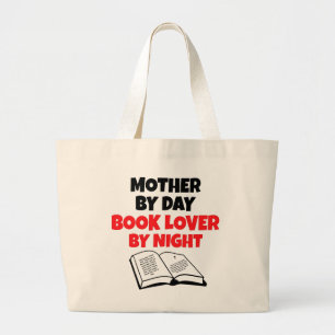 Book Lover Mother Large Tote Bag