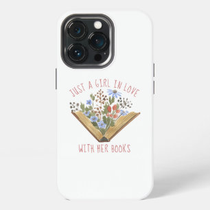 Book Lover Open Book With Flowers iPhone 13 Pro Case