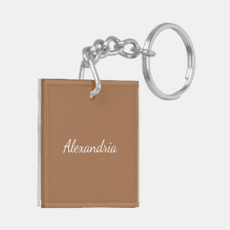 Book Lover Personalised Floral Library Key Ring
