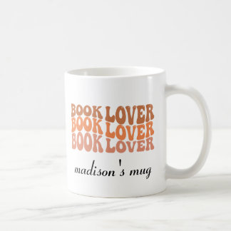 Book Lover Personalised Name Gift Coffee Mug