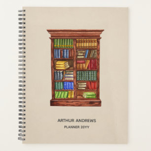 Book Lover Personalised Planner Bibliophile Gift