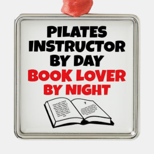 Book Lover Pilates Instructor Metal Tree Decoration