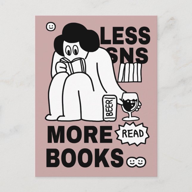 Book Lover Postcard (Front)