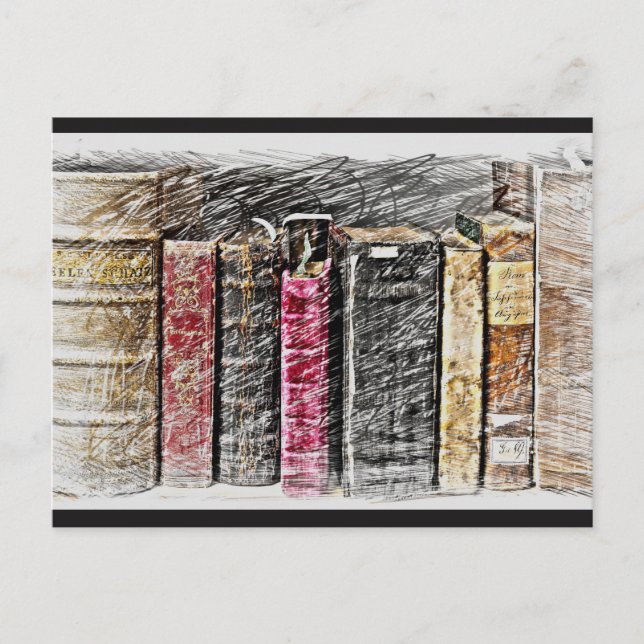Book Lover Postcard, Book Postcard (Front)