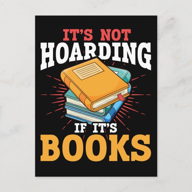 Book Lover Reader Humour Funny Bookworm Joke Postcard (Front)