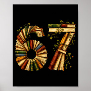 Book lover reading bookish book club librarian 67 poster