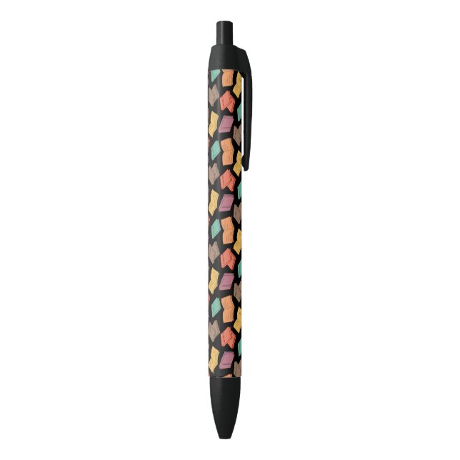 Book Lover Reading Reader Intellectuals Librarian Black Ink Pen (Bottom (Vertical))