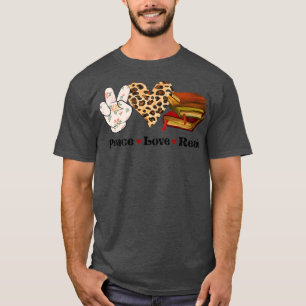 Book Lover Reading Teacher Peace Love Read  T-Shirt