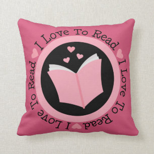Book Lover Reading Throw Pillow Gift