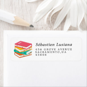 Book Lover Return Address Label