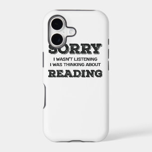 Book Lover Sorry I Wasn't Listening Thinking About
