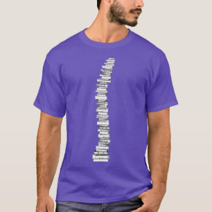 Book Lover Spine Backbone Bookworm Reading Lovers  T-Shirt