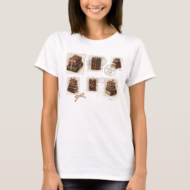 Book Lover Stamp Tee (Front)