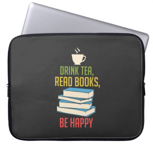 Book Lover - Tea Books Happy Laptop Sleeve