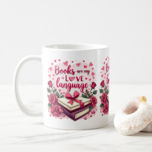 Book Lover Valentine Romantic Reading Aesthetic Coffee Mug