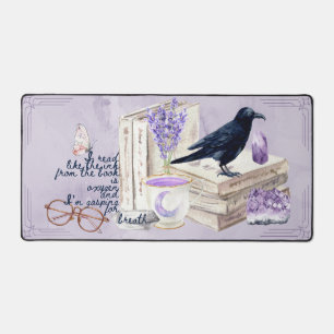 Book Lover Watercolor Desk Mat