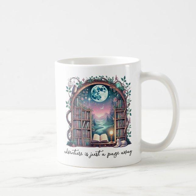 Book Lover's Adventure Is A Page Away Mug (Right)
