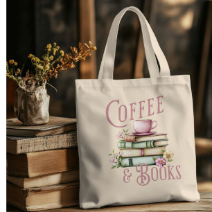 Book Lovers and Coffee Enthusiasts Tote Bag