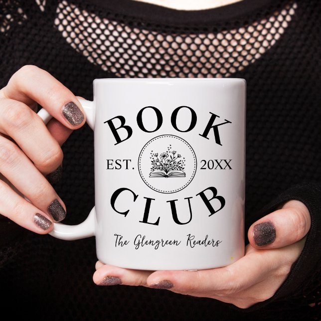 Book Lovers Book Club Personalised Coffee Mug (Creator Uploaded)