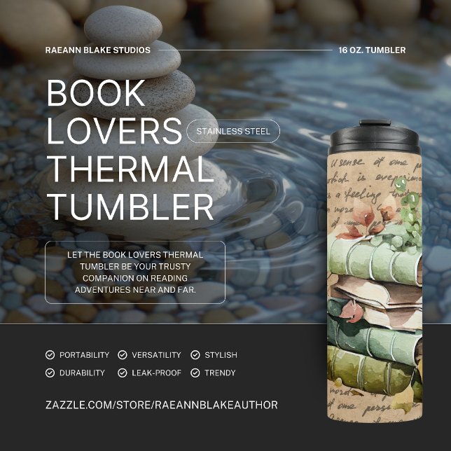 Book Lovers Bookish Thermal Tumbler (Creator Uploaded)