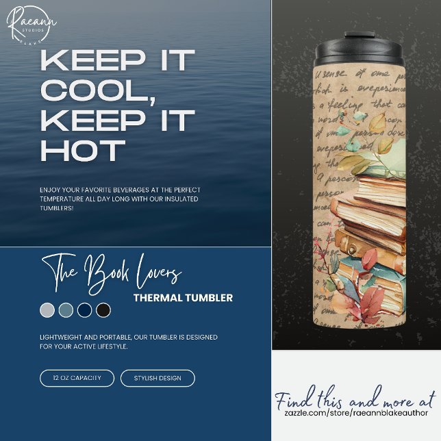 Book Lovers Bookish Thermal Tumbler (Creator Uploaded)