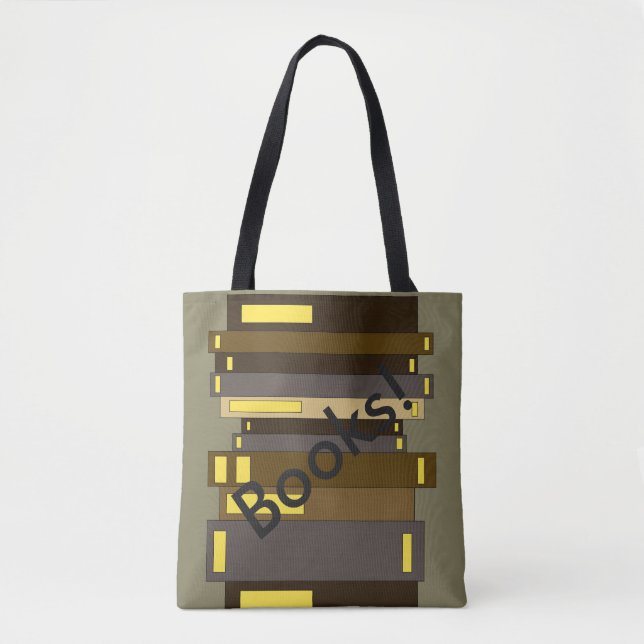 Book Lovers Books Stack Totes (Front)