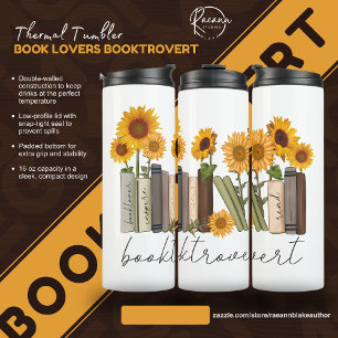 Book Lovers Booktrovert Thermal Tumbler