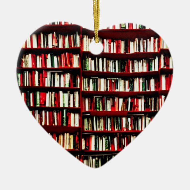 Book Lover's Christmas ornament (Front)
