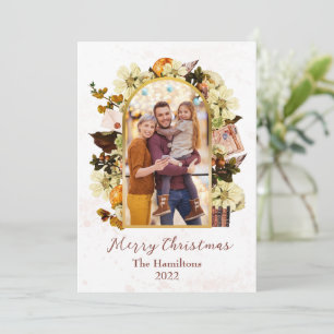 Book Lovers Christmas Photo Card