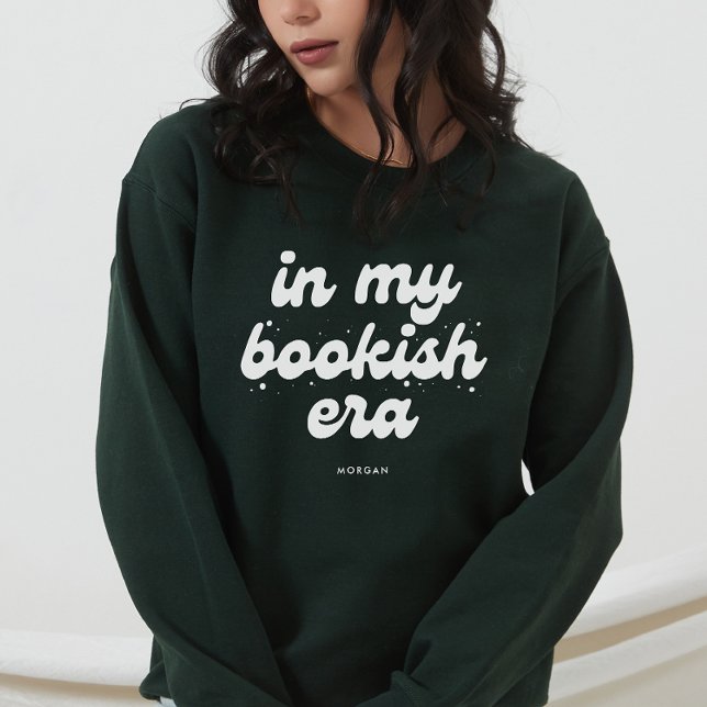 Book Lovers Customisable Retro In My Bookish Era  Sweatshirt (Creator Uploaded)