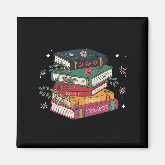 Book Lovers Fantasy Drama Tragedy Subtle 8647 Trum Magnet (Front)