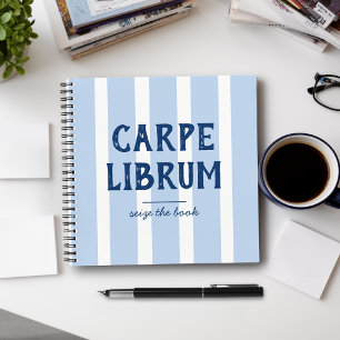 Book Lover's Funny Saying Custom Striped Notebook