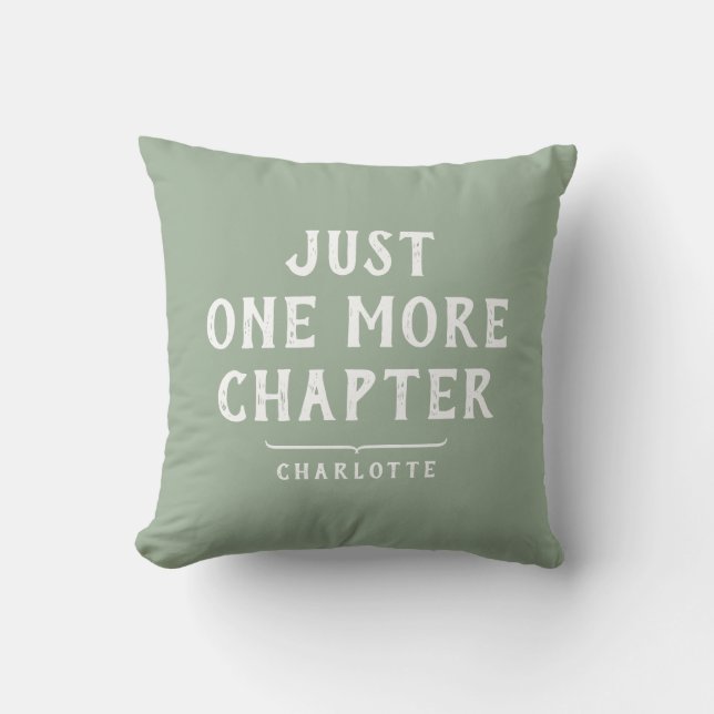 Book Lover's Funny Saying Personalised Cushion (Front)