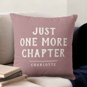 Book Lover's Funny Saying Personalised Cushion