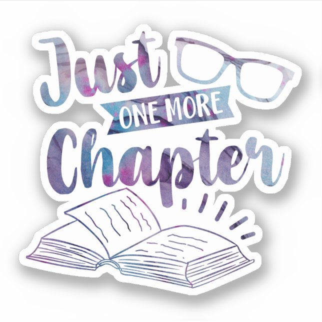 Book Lovers Just One More Chapter Purple Reading (Front)