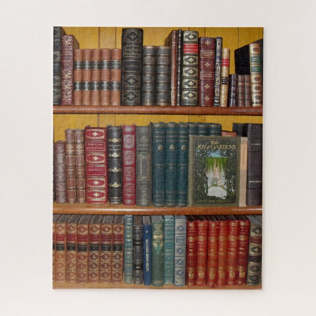 Book Lovers Library Hardcover Edition Books   Jigsaw Puzzle (Vertical)