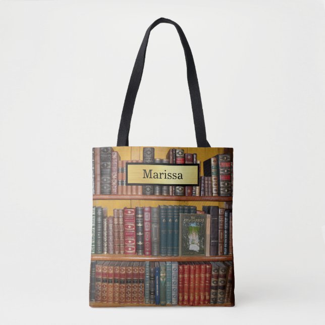 Book Lovers Library Hardcover Edition Books   Tote Bag (Front)