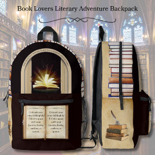 Book Lovers Literary Adventure Backpack