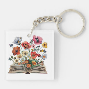 Book Lovers Readers Writers Bibliophiles Poets Key Ring