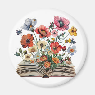 Book Lovers Readers Writers Bibliophiles Poets Magnet
